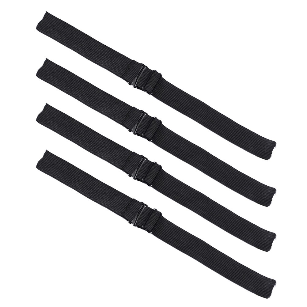 4Pcs Elastic Wig Bands Black Breathable Wig Strap Hair Extension Supplies