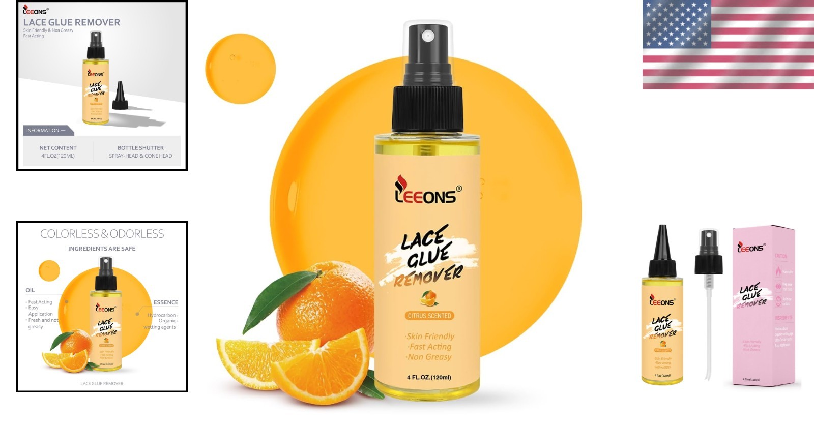 Gentle Lace Wig Adhesive Remover Spray – 120ML Fast Bond Release Solution