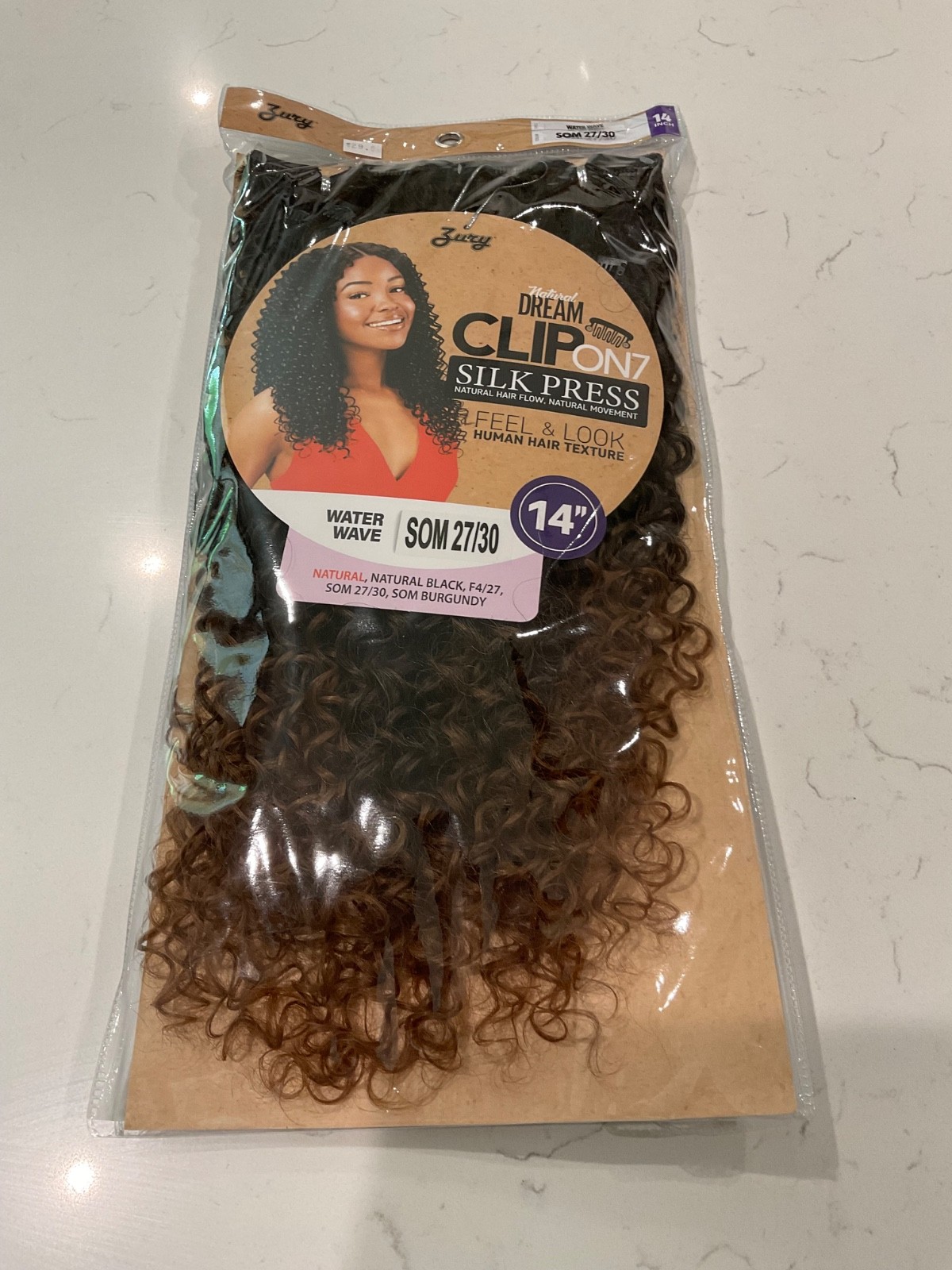 Zury Natural Dream Clip on Silk Press Hair Extensions