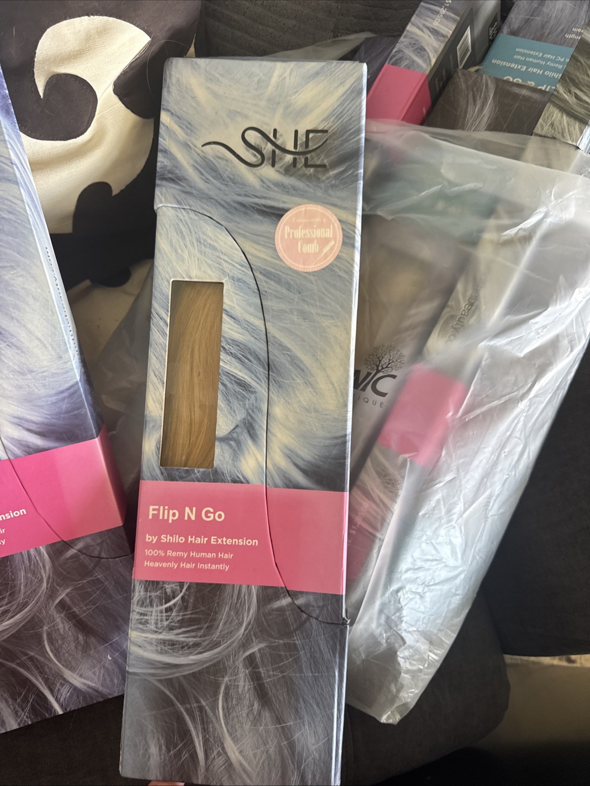 SHE Flip & Go 100% Remy Human Hair Extension, 6/27 16-18 Inches