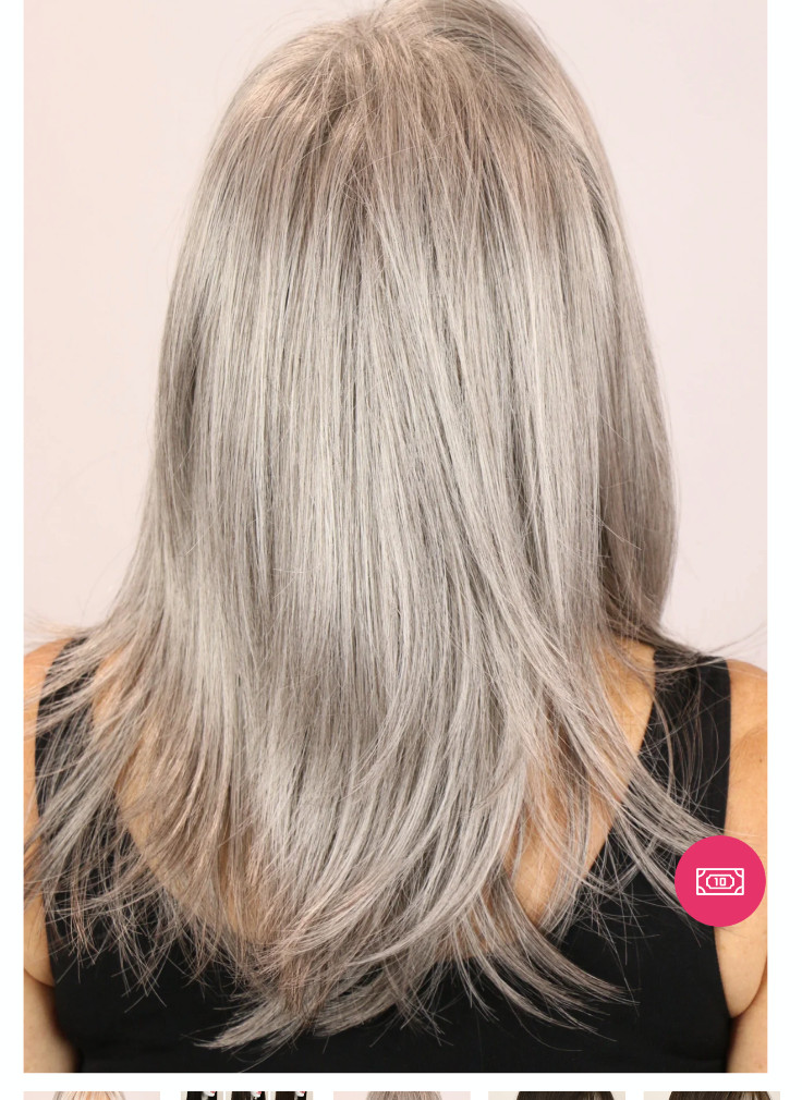 Godiva’s Secret Wigs “Taylor Wig” Silver Stone LARGE Cap