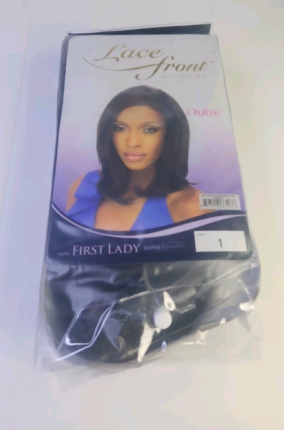Outre Lace Front Wig First Lady Super Natural COLOR 1B Retail $59.99.