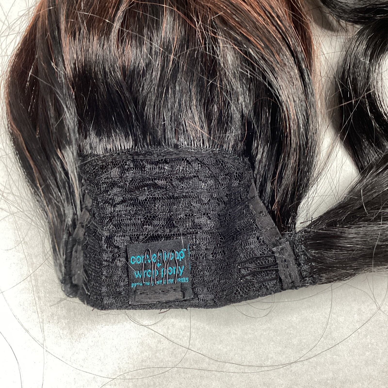 Converti-Cap + Wrap Pony Kiss & Tell #DRGinger Brown Black Premium Synthetic Wig