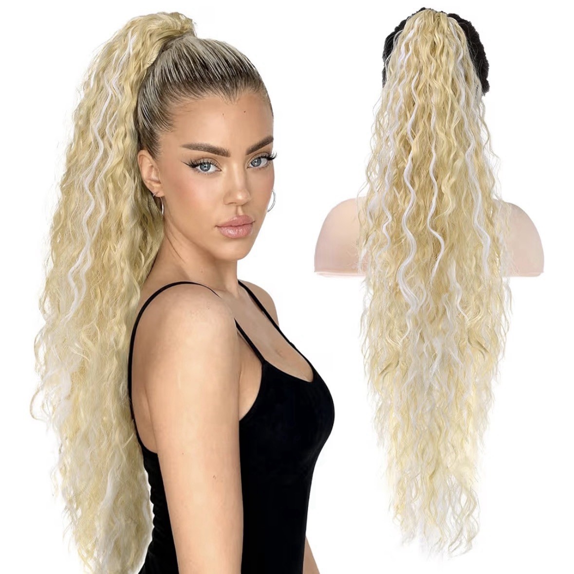 Ponytail Extension, 26 Inch Claw Clip in Hair Extensions, Hold Securely
