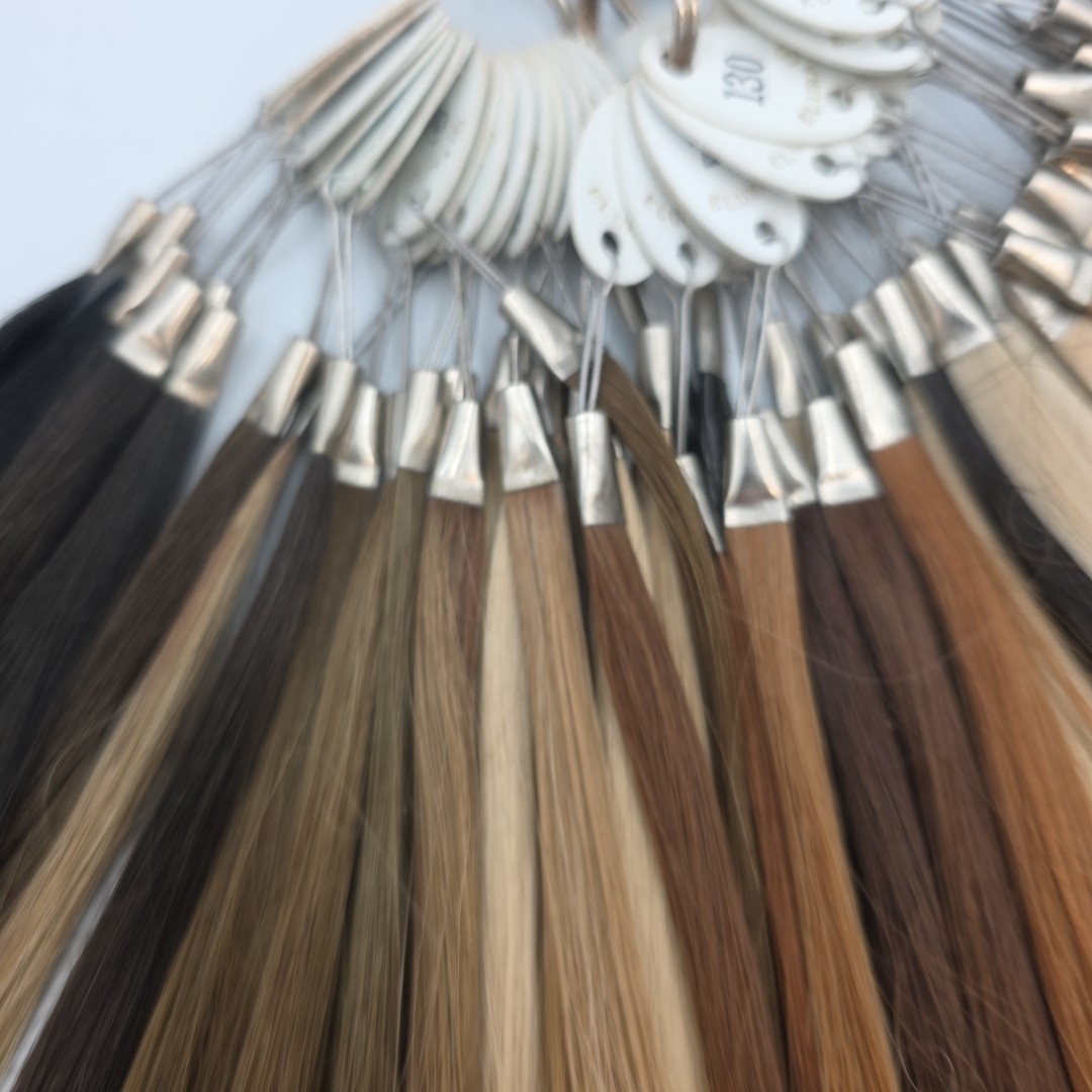 Vintage Hair Color Sample Swatch Chart Ring Wig Elura By Mosanto Acrylic Fiber