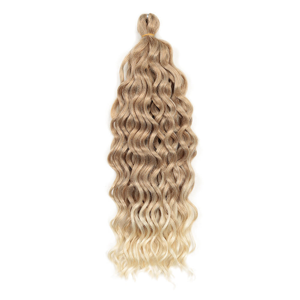 18″ 24″ Hawaii Curl Ocean Wave Crochet Hair Deep Twist Crochet Braids Extensions