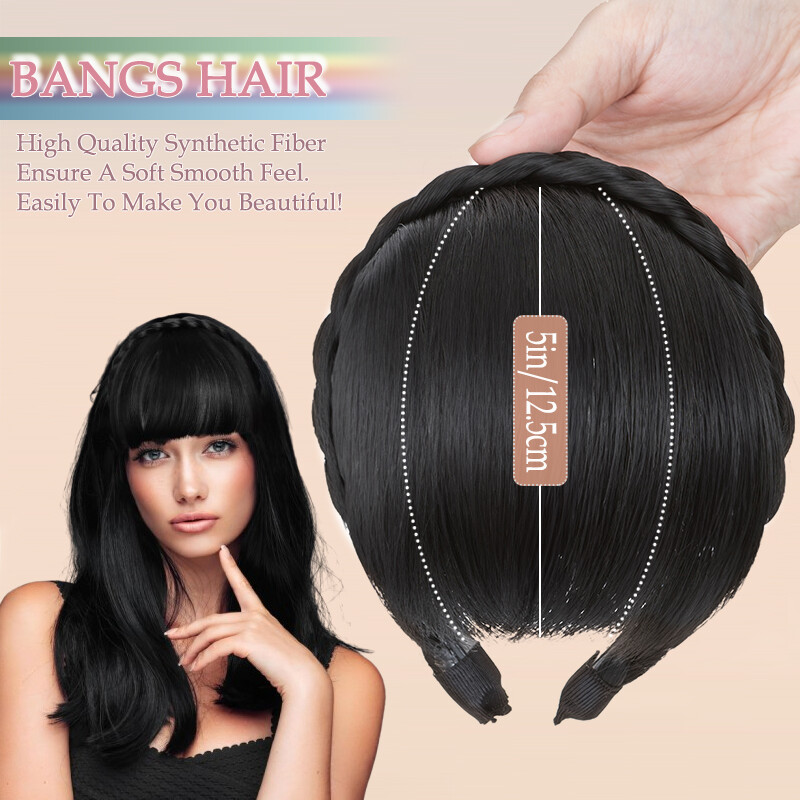 Braid Headband Instant Secret Hair Bangs With Headband Braid Hair French Fringe