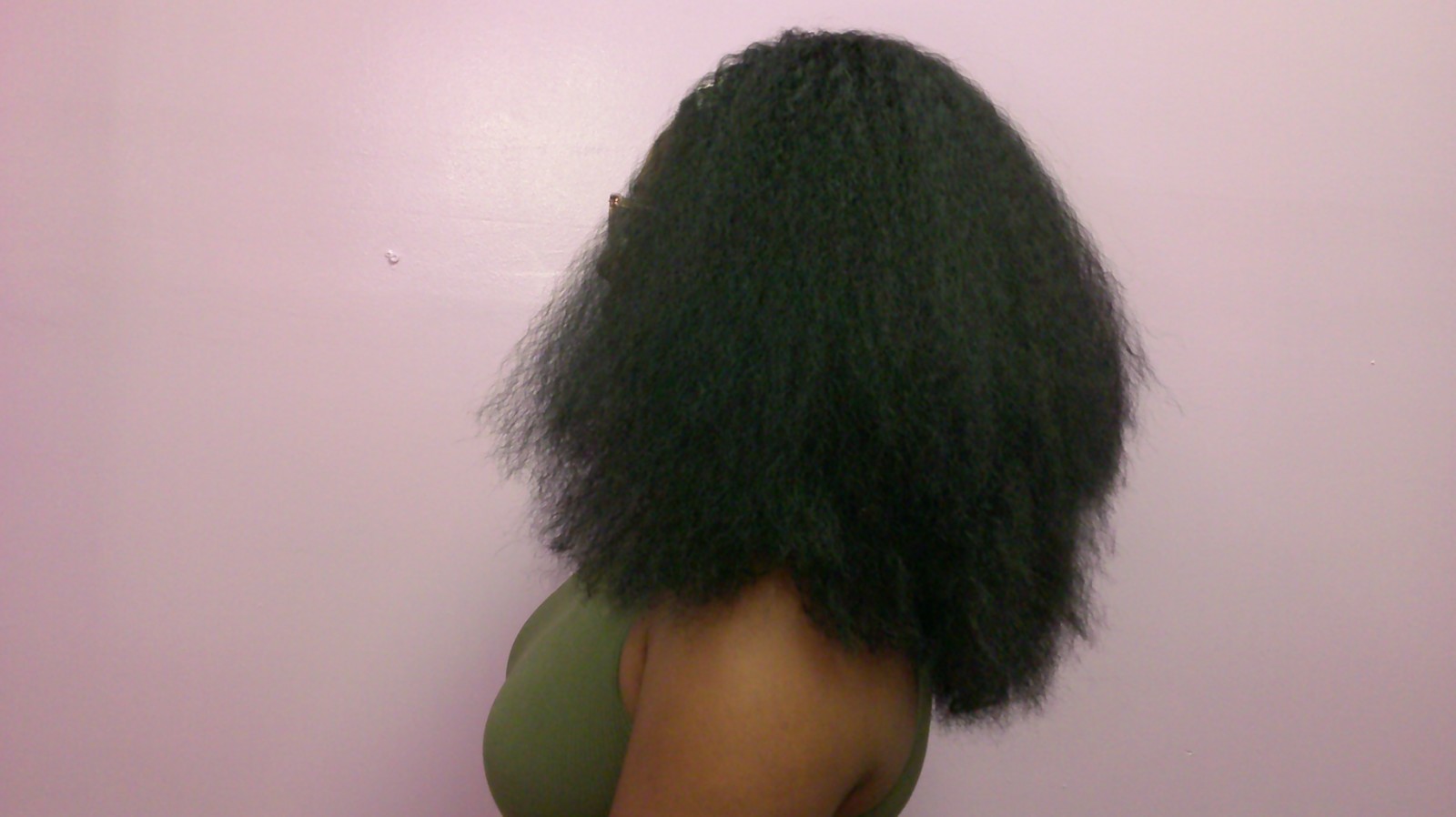 Headband synthetic afro kinky straight hair wig 14inches and 18 inches