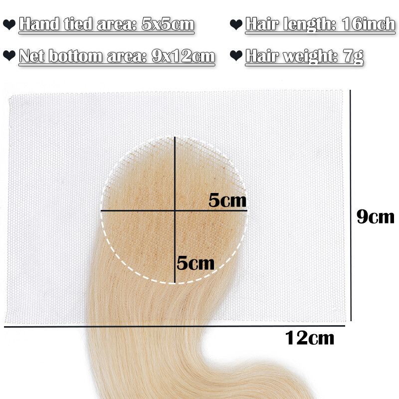 Human Hair Patch Full Lace Cover-up Topper Hairpiece for Women’s Alopecia Areata