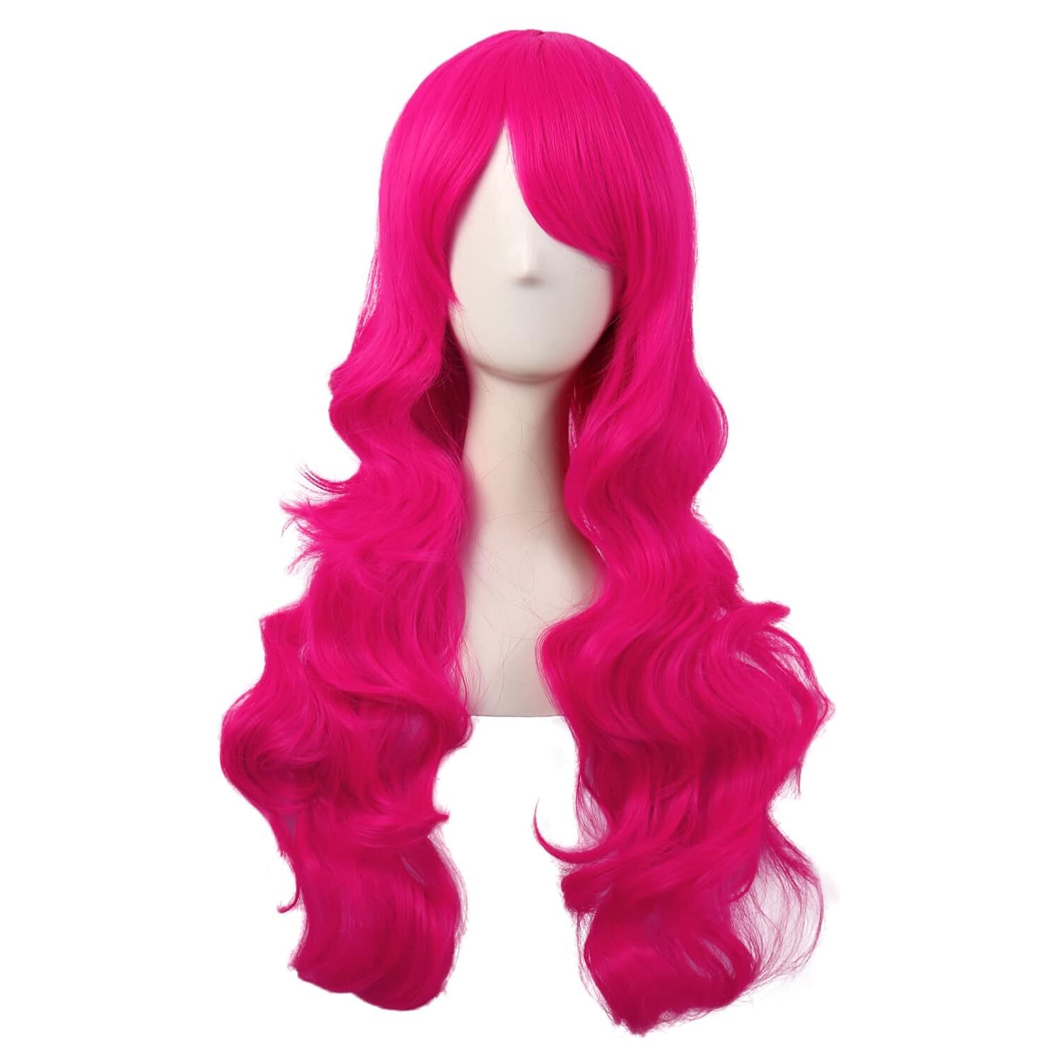 Party Hair Anime Wigs Full Hair Wavy Full Wig Hair 28″ Long Brown Loose Curly