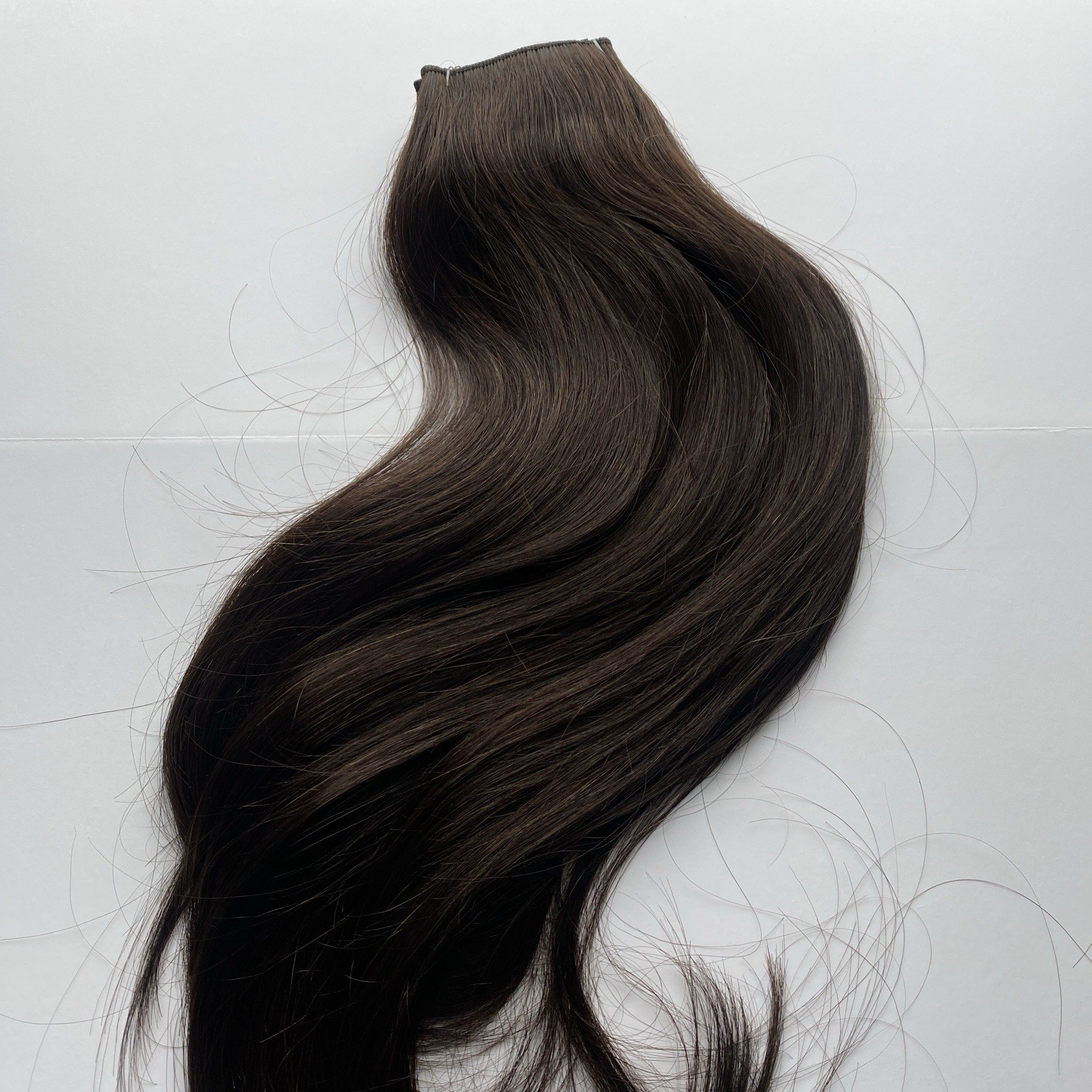 Sunny Human Hair 20 Inch 100g Invisible Wire Hair Extensions #2 Darkest Brown
