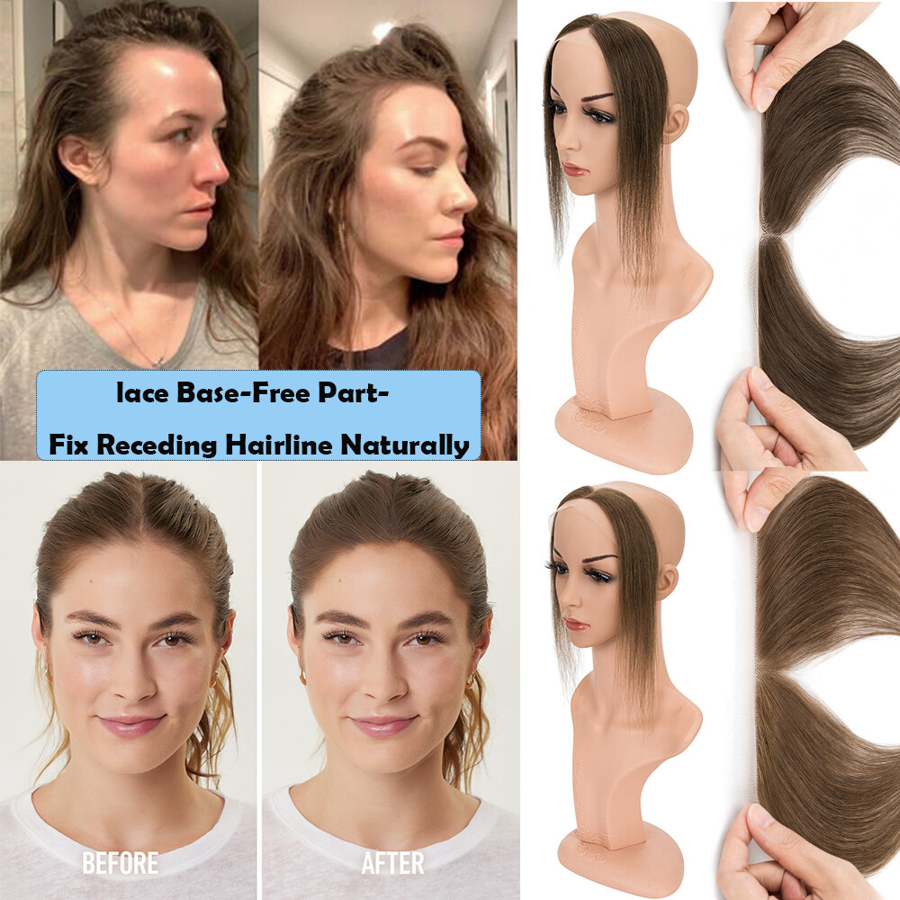 CLEARANCE Lace Topper Remy Human Hair Patch Toupee Women Receding Front Hairline