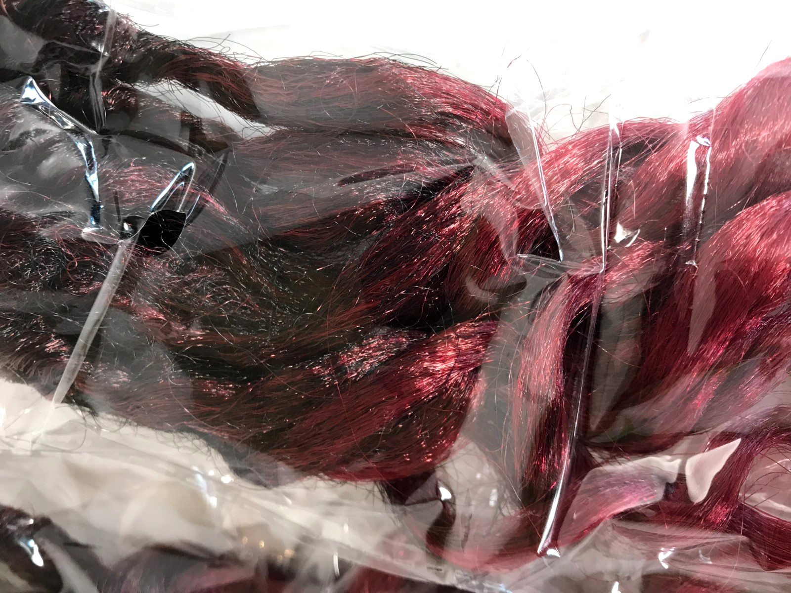 Pre-Looped Goddess Locs Burgundy Ombre Crochet Hair 12″ Synthetic T1B/BUG 8 Pack