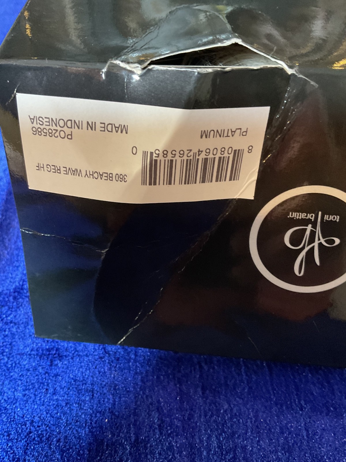 Toni Brattin – 360 Beachy Wave -platinum Blonde – BRAND NEW WITH TAGS AND BOX