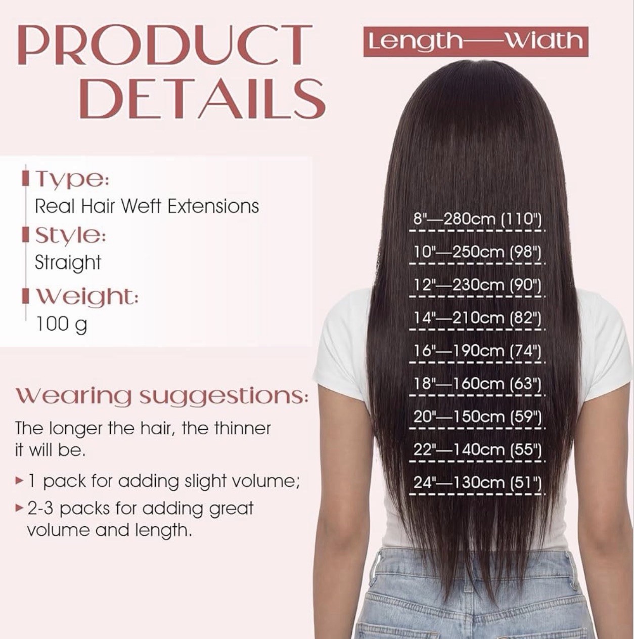 Sew in Hair Extensions Real Human Hair, Double Weft Sew in Invisible Bundle