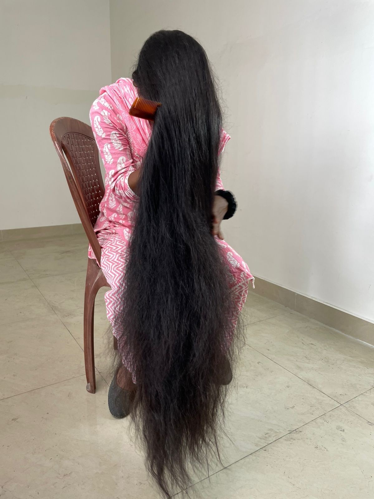 35 inches Indian Virgin human hair extensions with extreme Thickness
