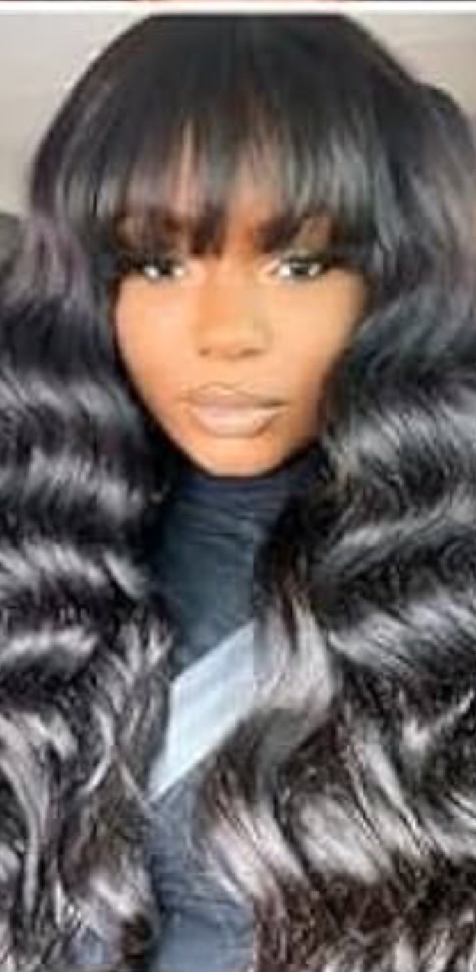 100% Human Hair Body-Wave -2”x4”Lace Front Wig -22” Long -1”x6” Bottom Back Lace
