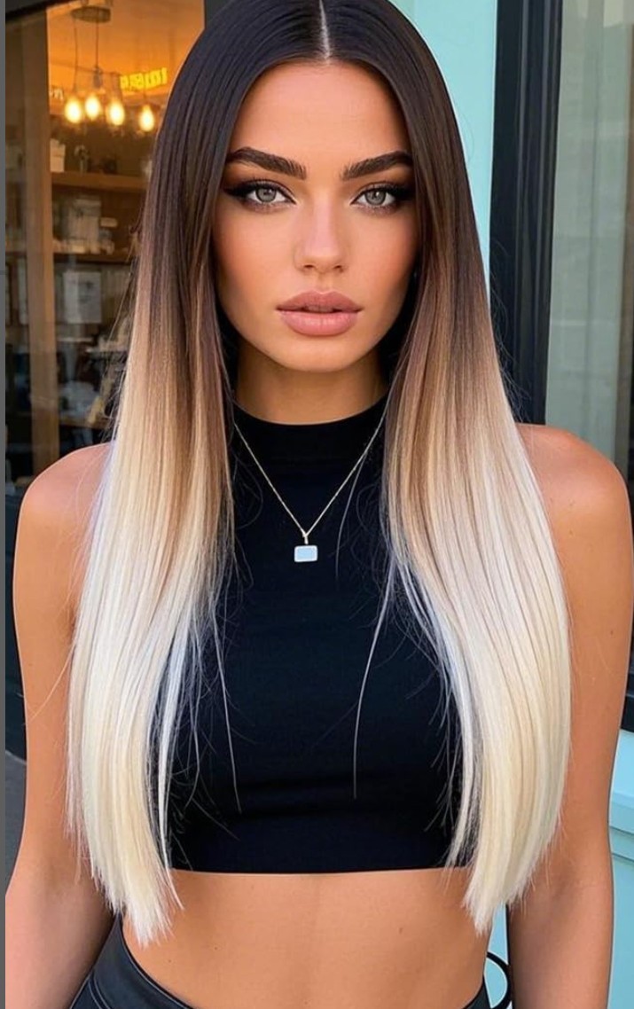 26″ Lace Front Ombre Wig