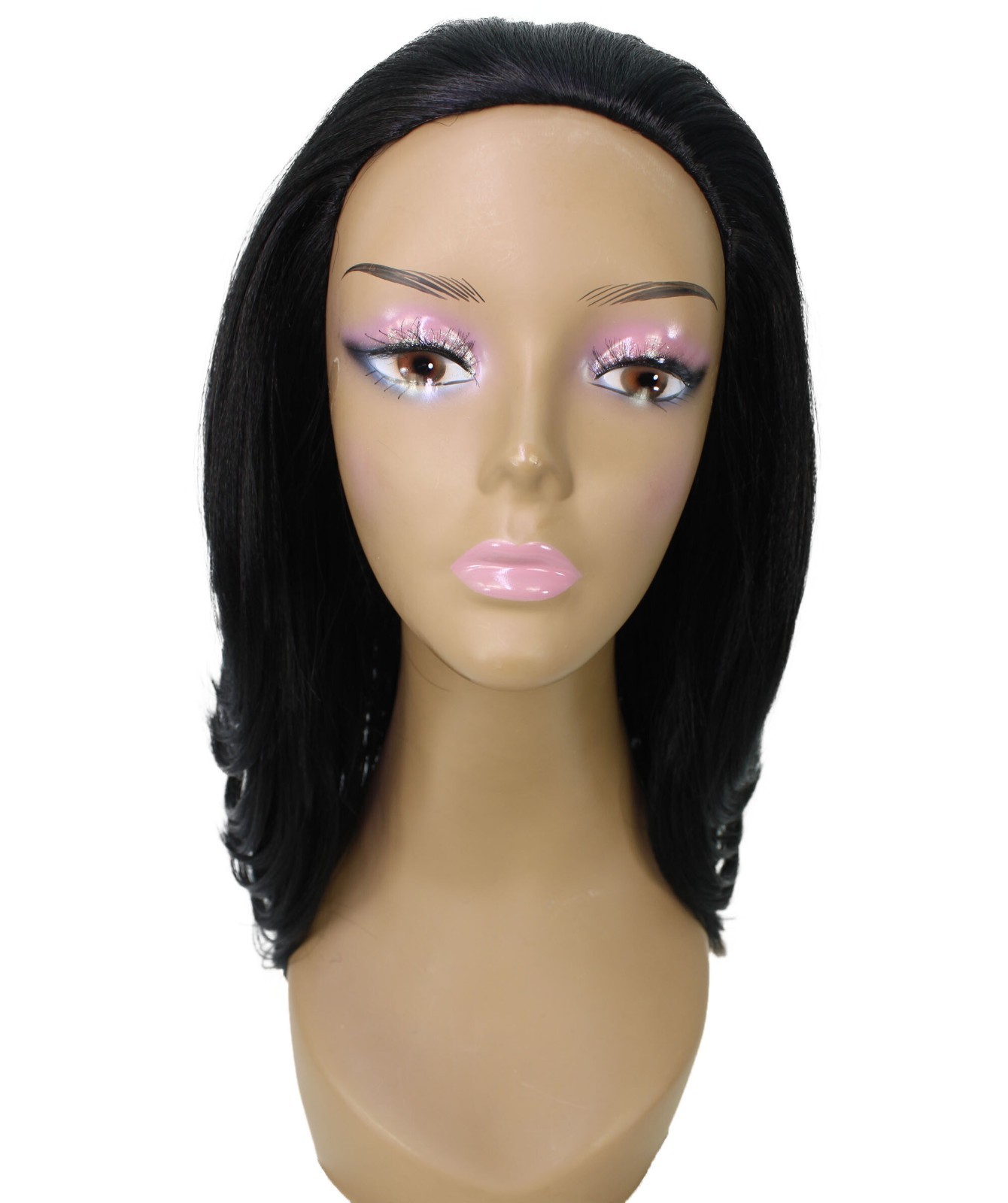 LUXLUXE Leal Curly Layer 18″ Half Wig Mix Human Hair and Synthetic Fiber