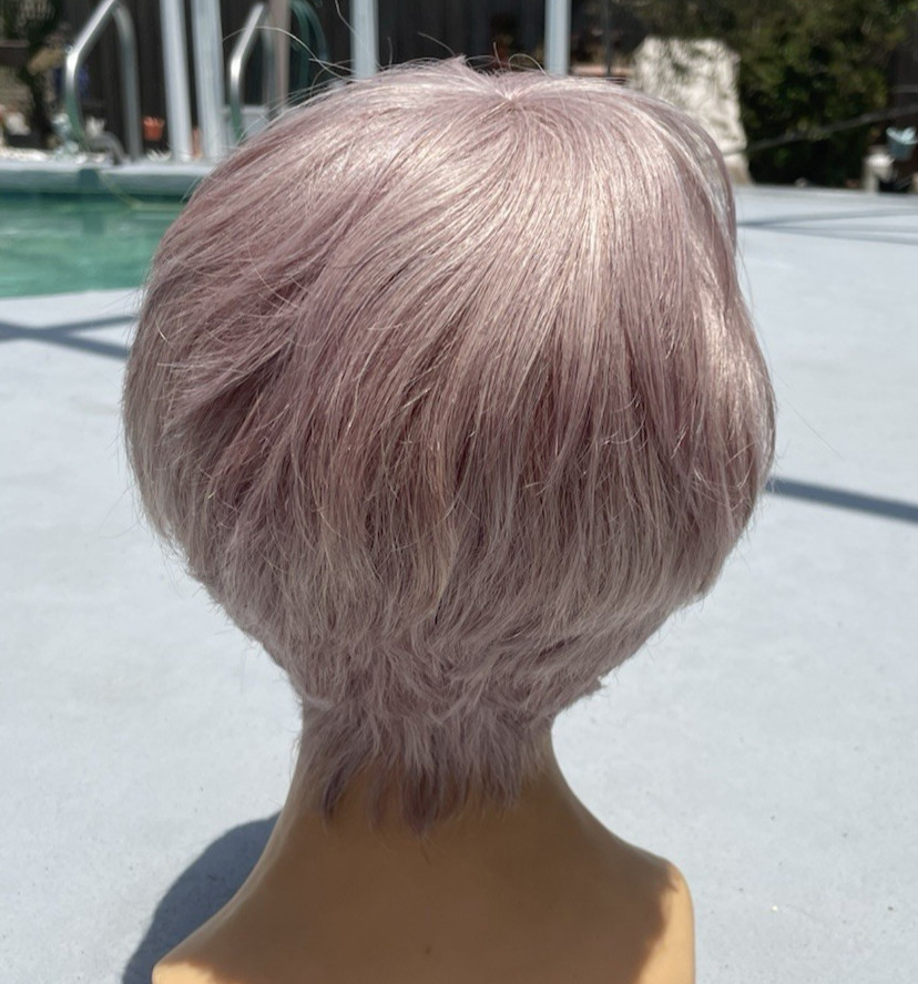 NIP Xuchang Yingduo Short Wispy Longer Bang Wig Salt & Pepper H11-Grey