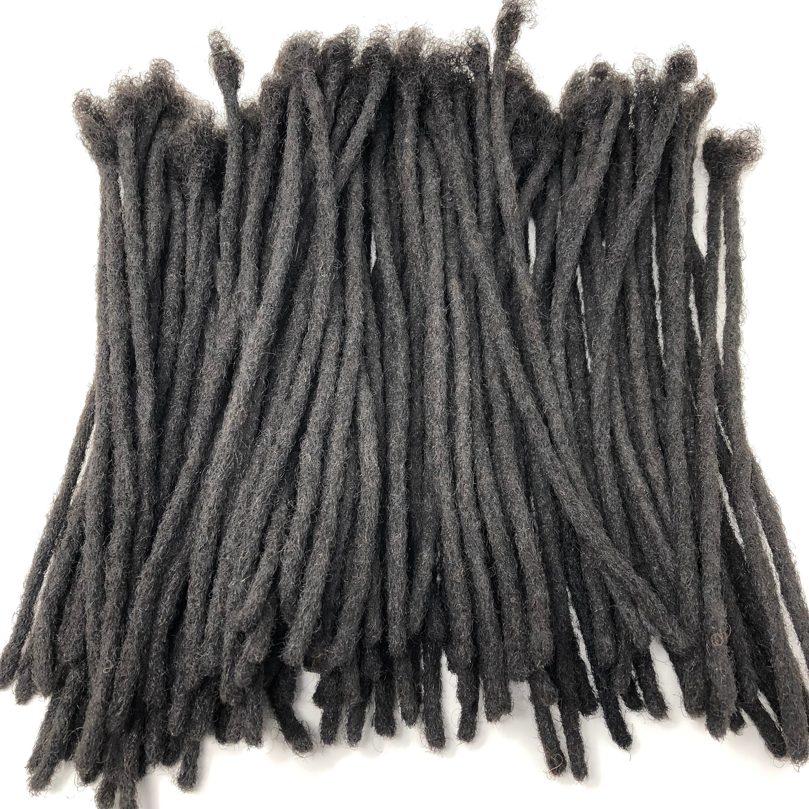 100% Human Hair Kinky Extensions Medium 1/4″ Width Various Lengths – 25 LOCS