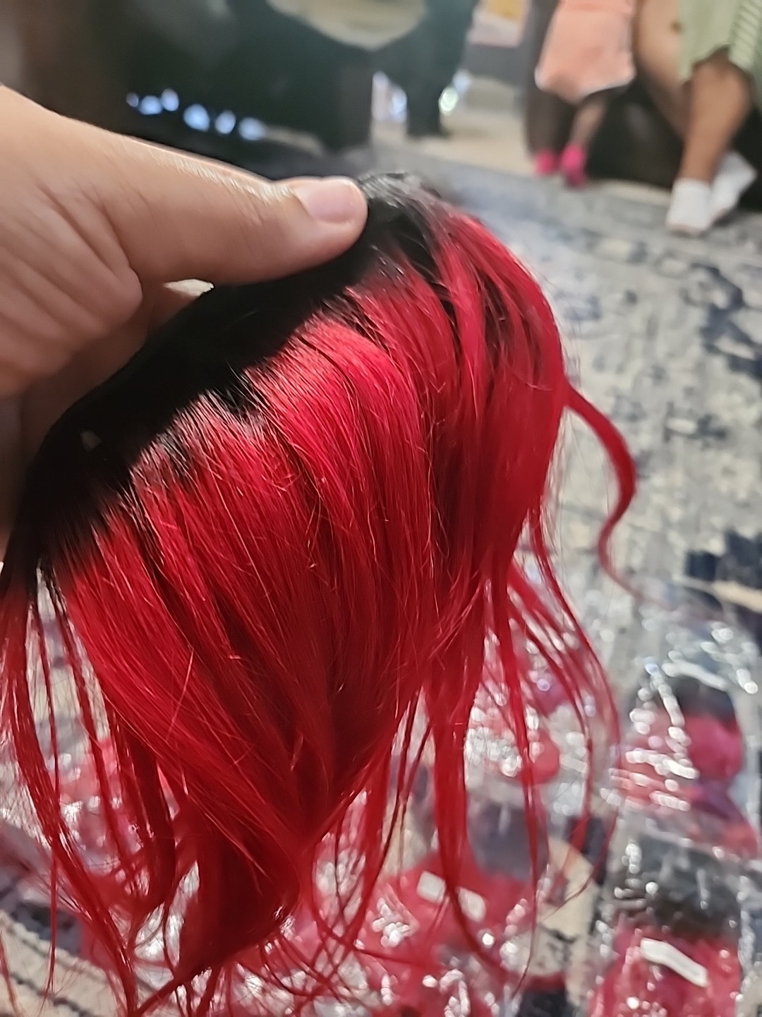 8″ T1B/RED 8 Packs Of Human Hair Bundles