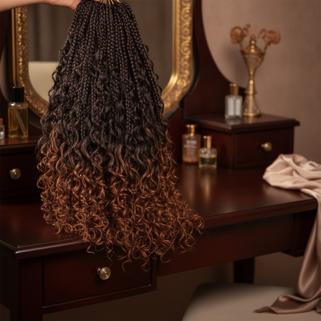 18 Inch Goddess Box Braids Crochet Hair 8 Packs Crochet Hair for Black Women Boh
