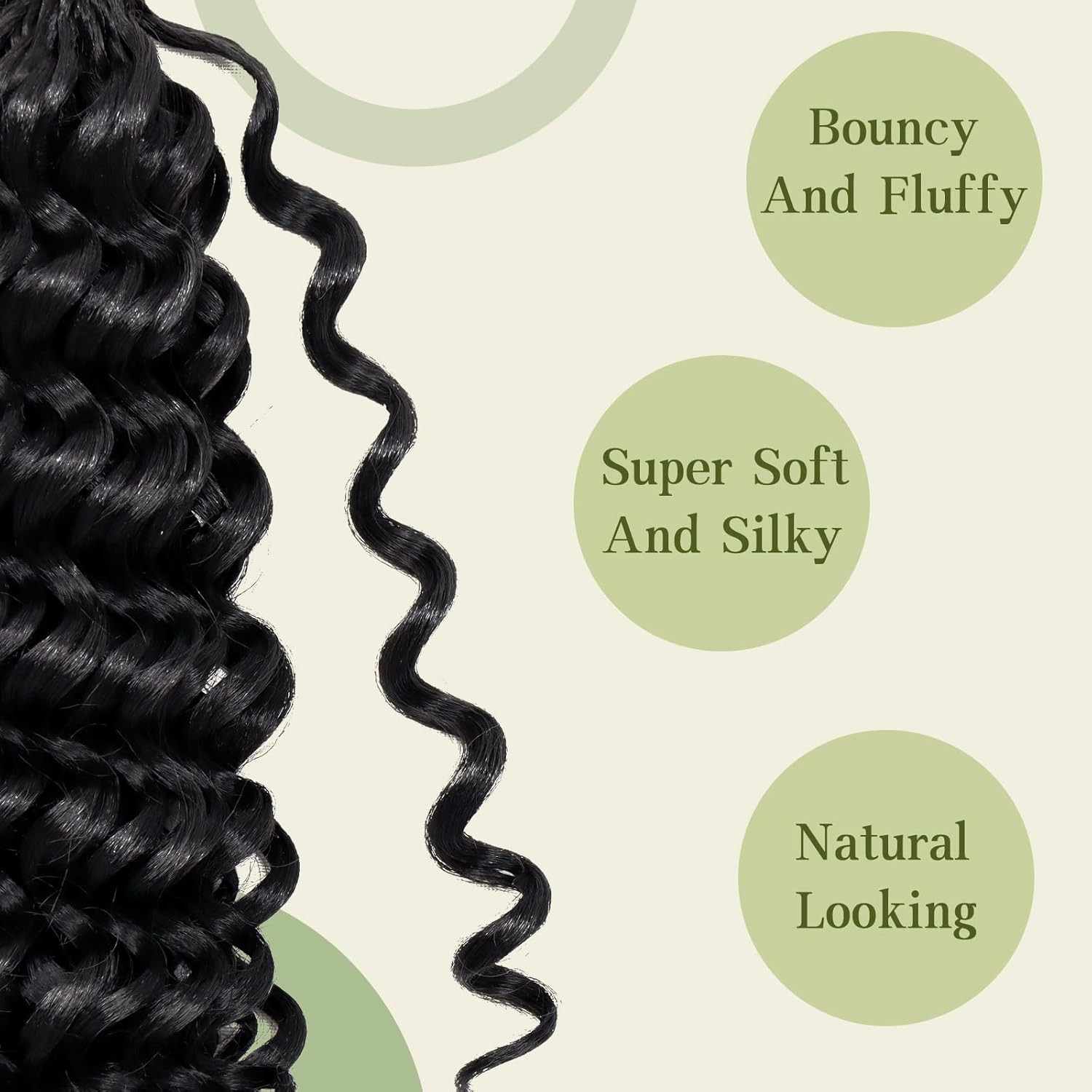 7 Packs Curly Crochet Hair for Black Women 10 Inch GOGO Curl Crochet Hair Deep O