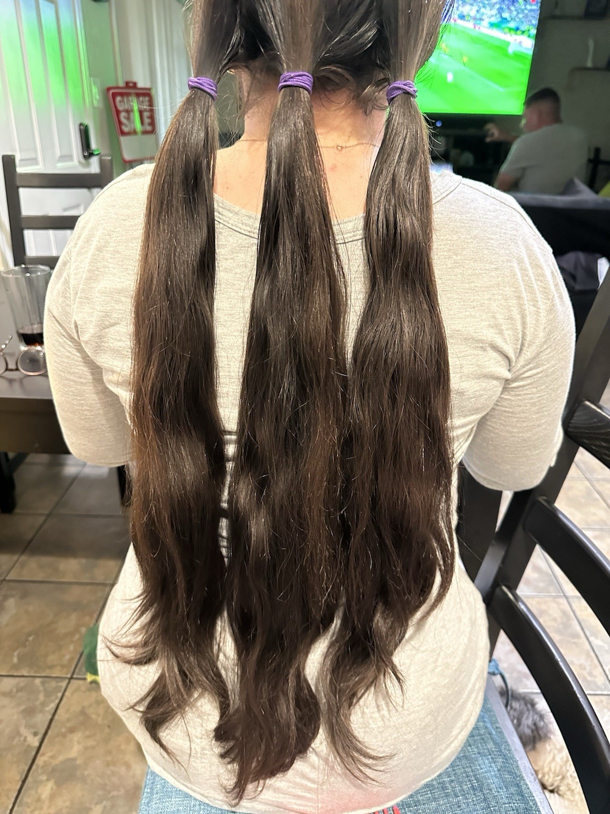 100% All virgin human hair 1 ponytails 20 inches long