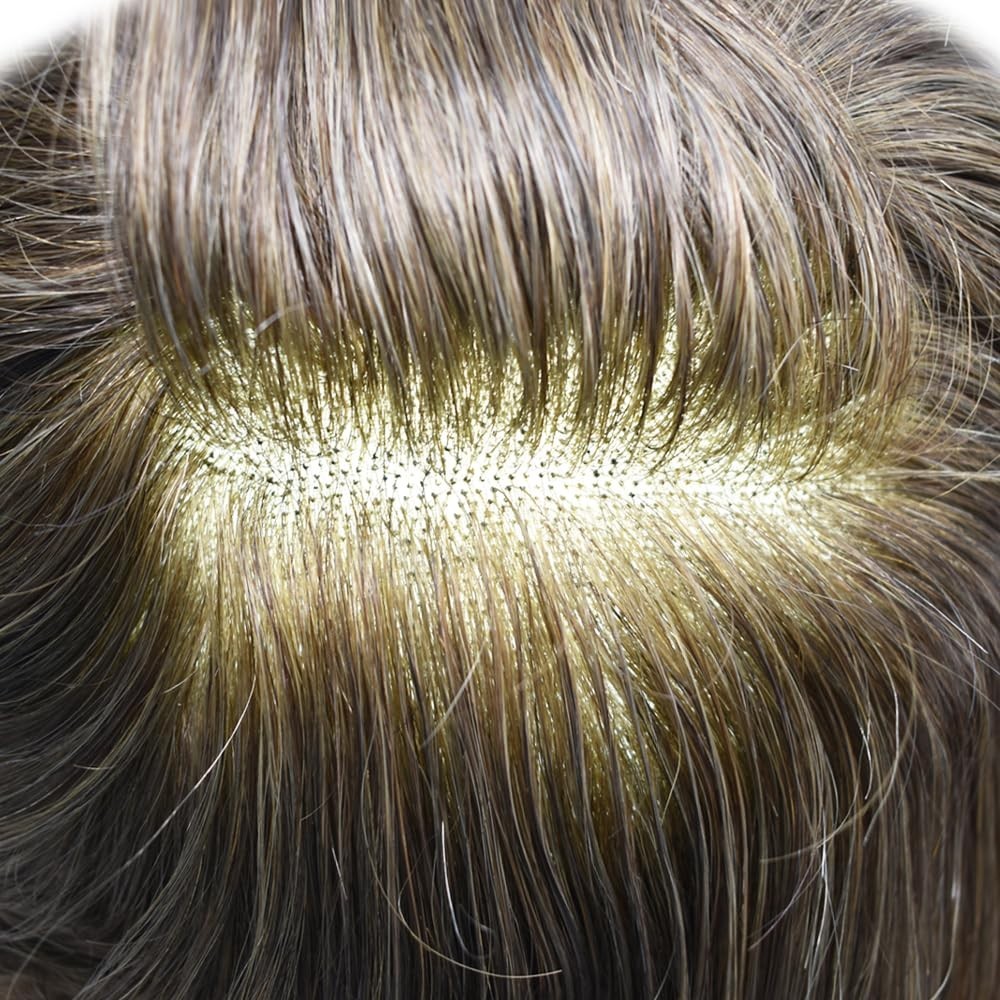 French Lace Front Toupee For Men Hairpiece Real Human Hair System for Men