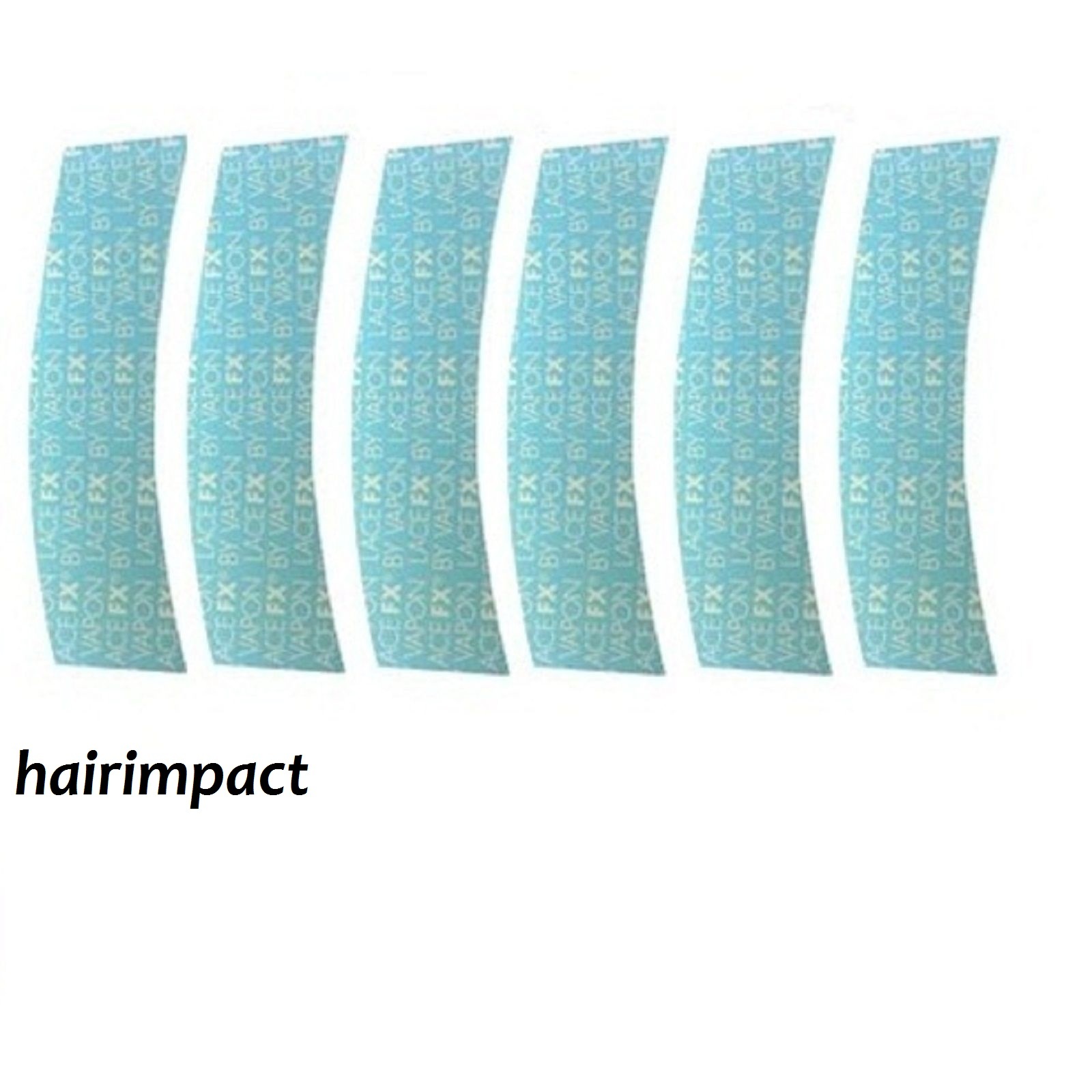 VAPON LACE FX A-CURVE CLEAR SELF ADHESIVE STRIPS 25 PCS FOR LACE WIGS,TOUPEE.