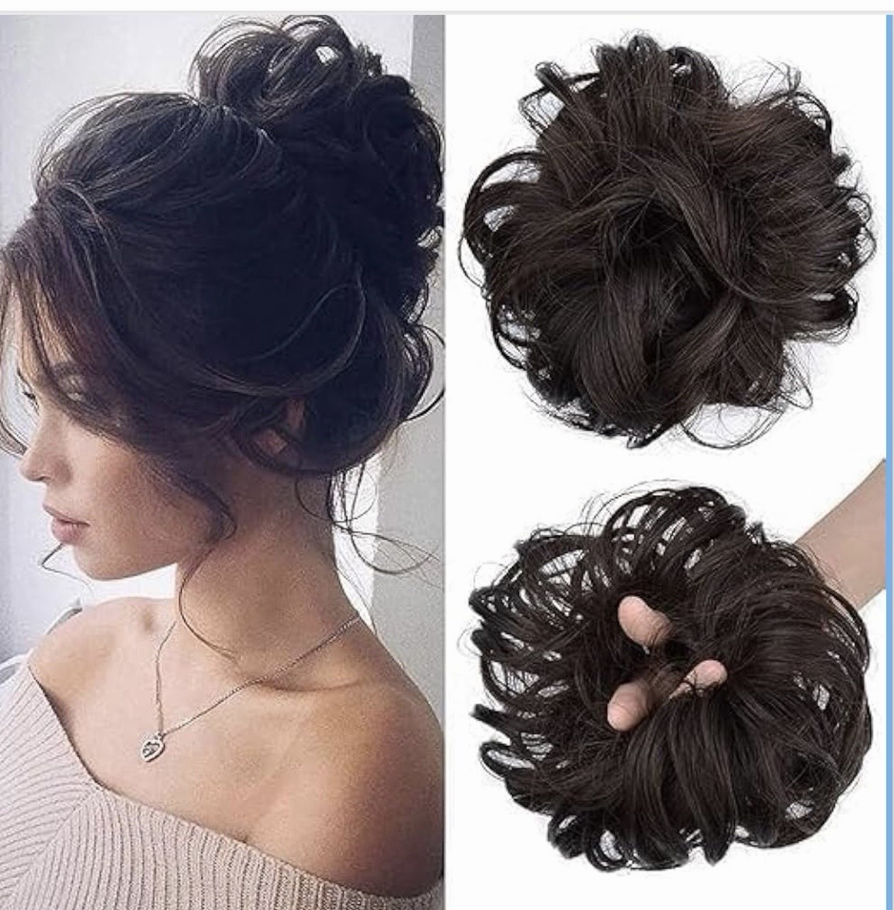Hair Accessories For Women Stylish – Juda Hair Buns – Messy Bun Hair Extension