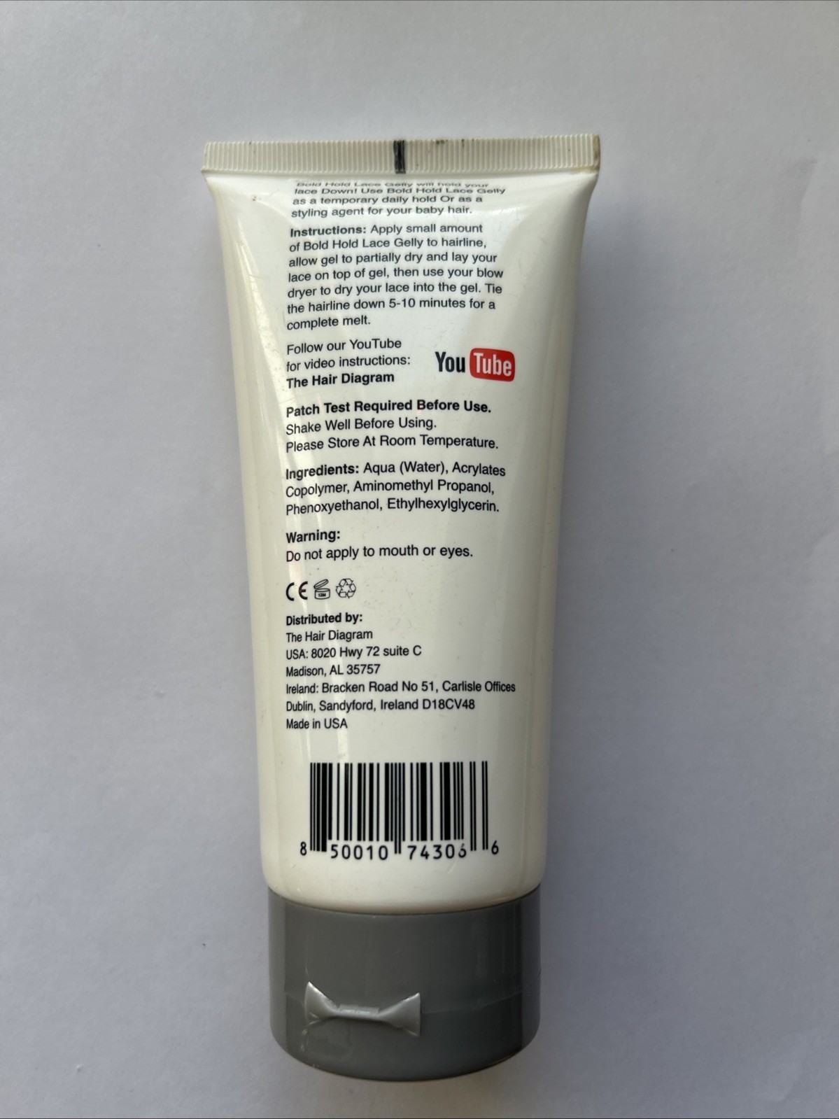 Effortless Styling with Bold Hold Lace Gelly~6oz Non-Toxic Gel for Wigs~Sealed