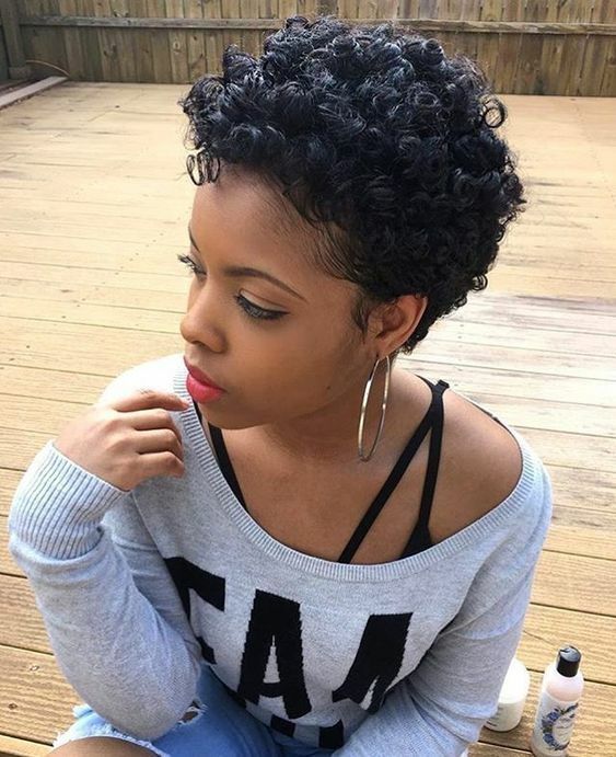 Fashion African Women’s Short Human Hair Wig Afro Curly Black Wigs Pixie Cut USA