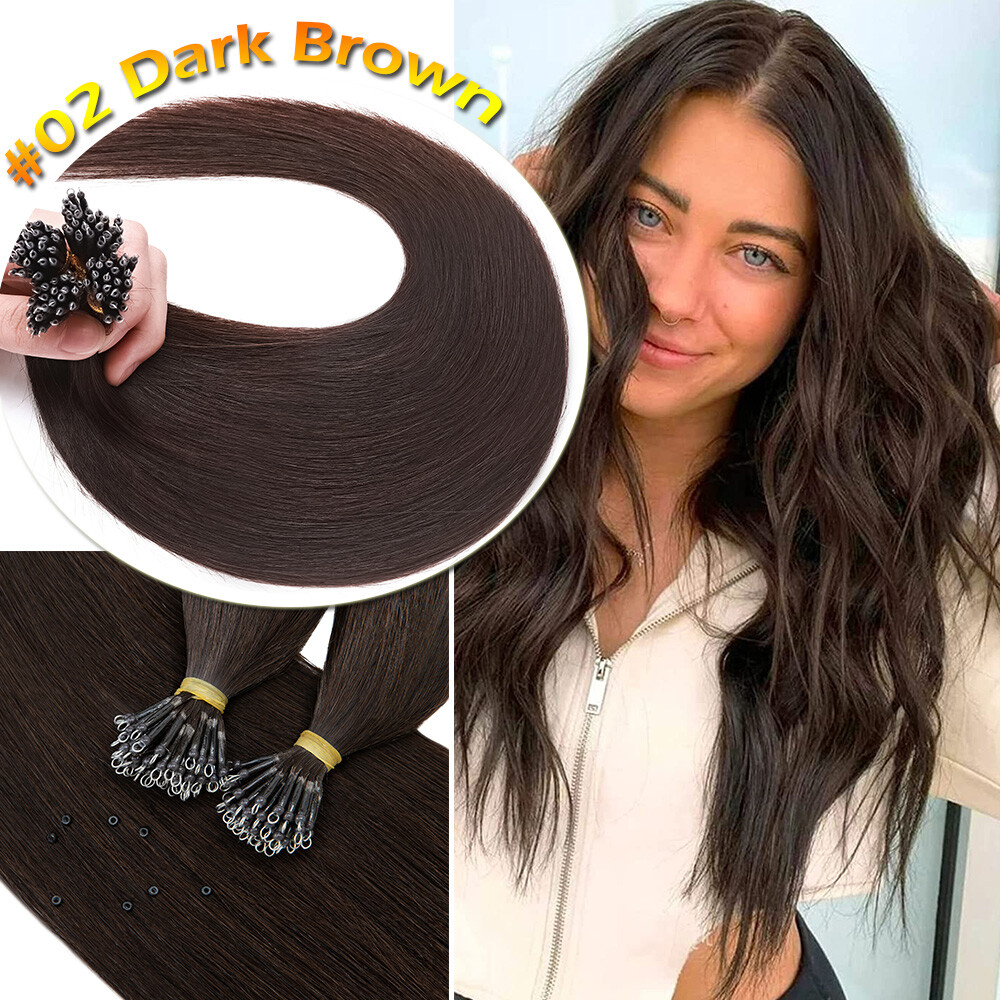 Russian Nano Ring Tip 100% Remy Human Hair Extensions THICK Micro Loop Beads 1G