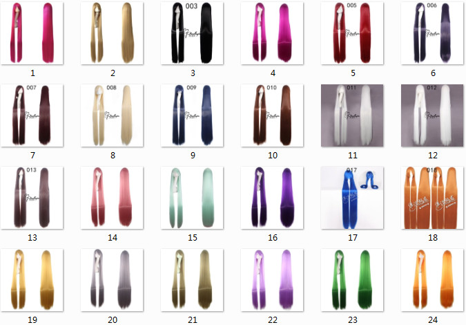 wigs Popular Extra Long Cosplay High Temp Wig Multi-color optional/ 60″ 150cm