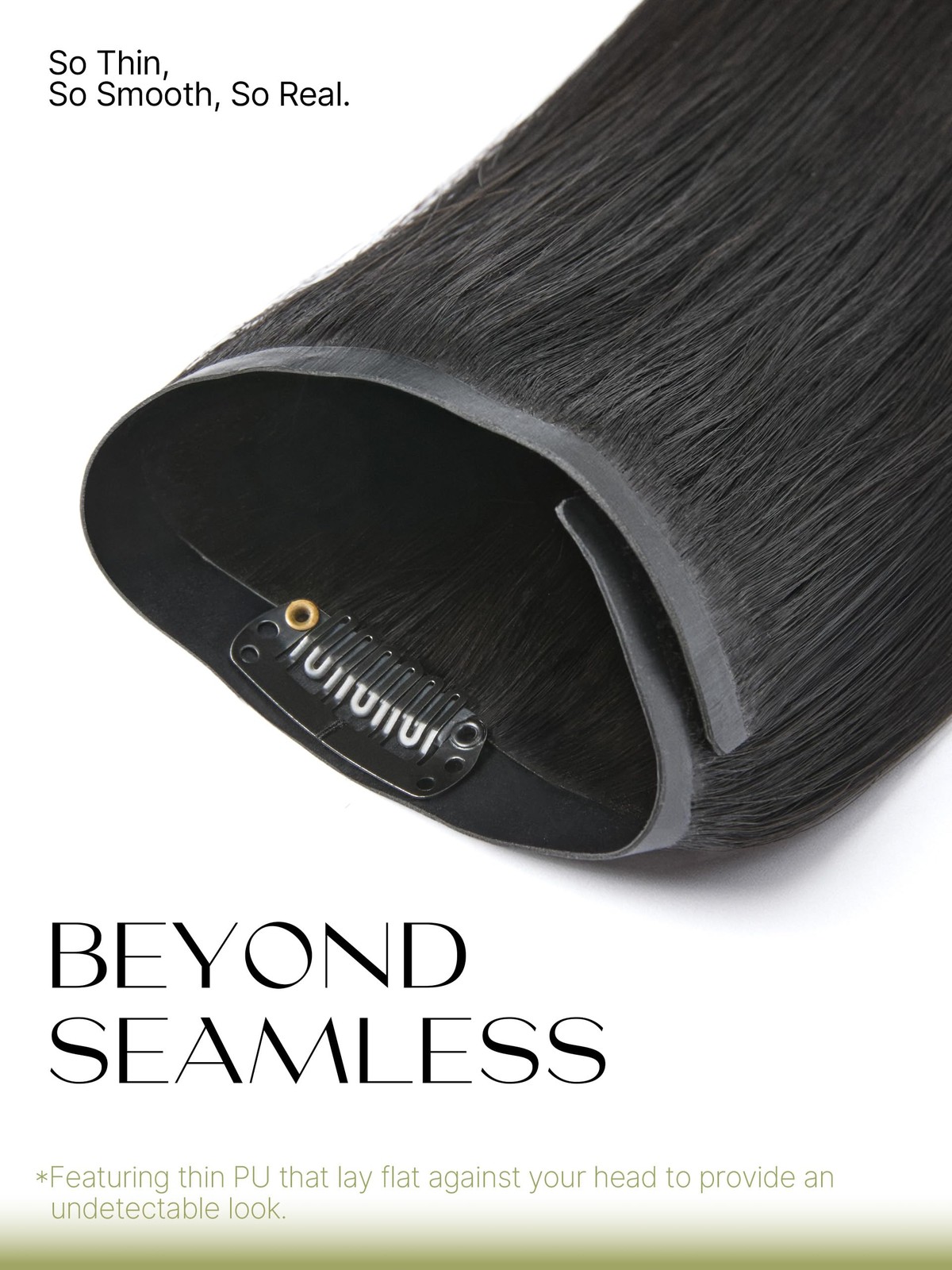 Frodio Clip Ins Hair Extensions Black Remy Real Human Hair Pu Seamless Silk