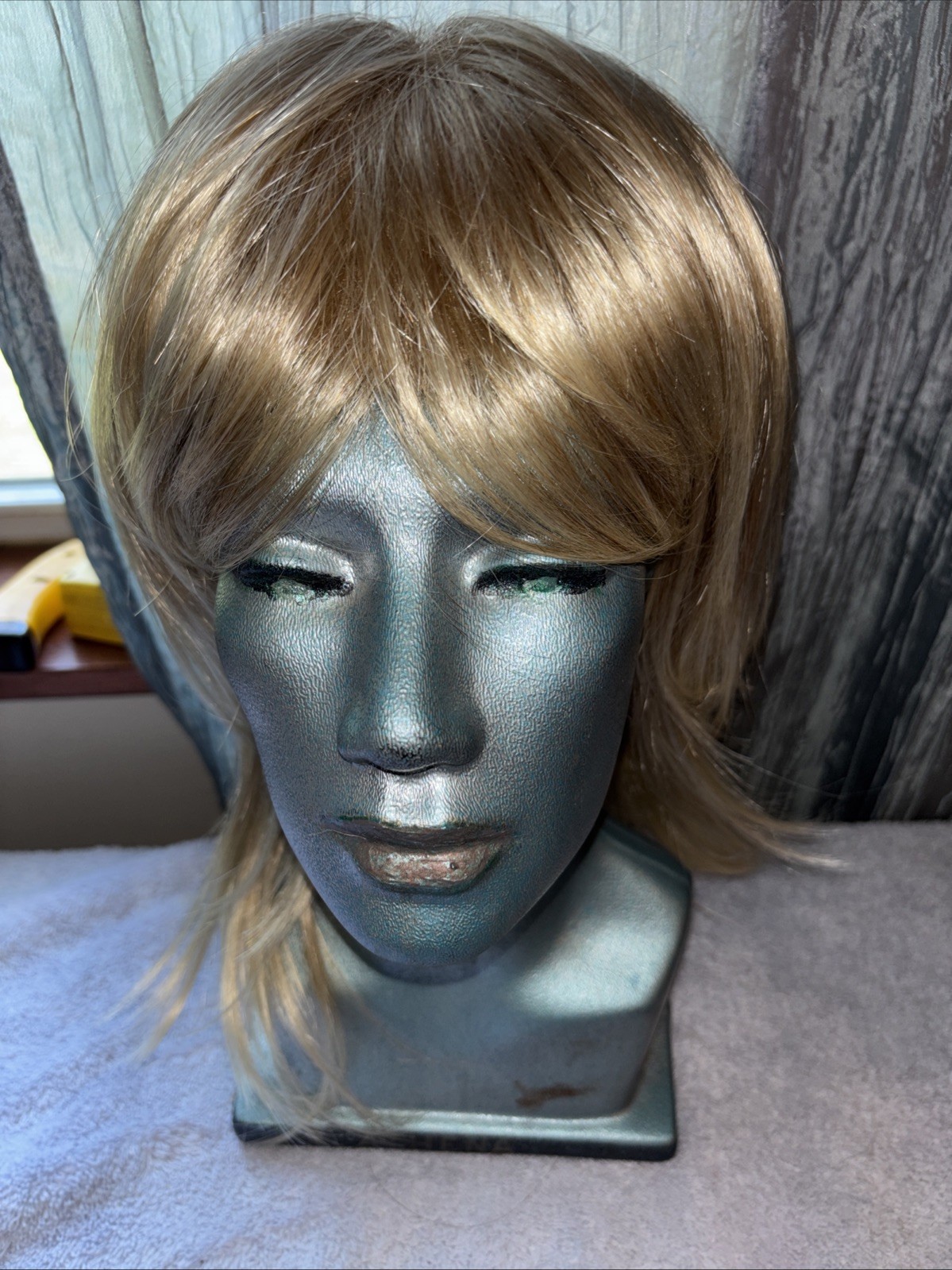 3 Wigs: Sandy, Light Blonde & Grey Wigs Straight Long & Short TLC brand