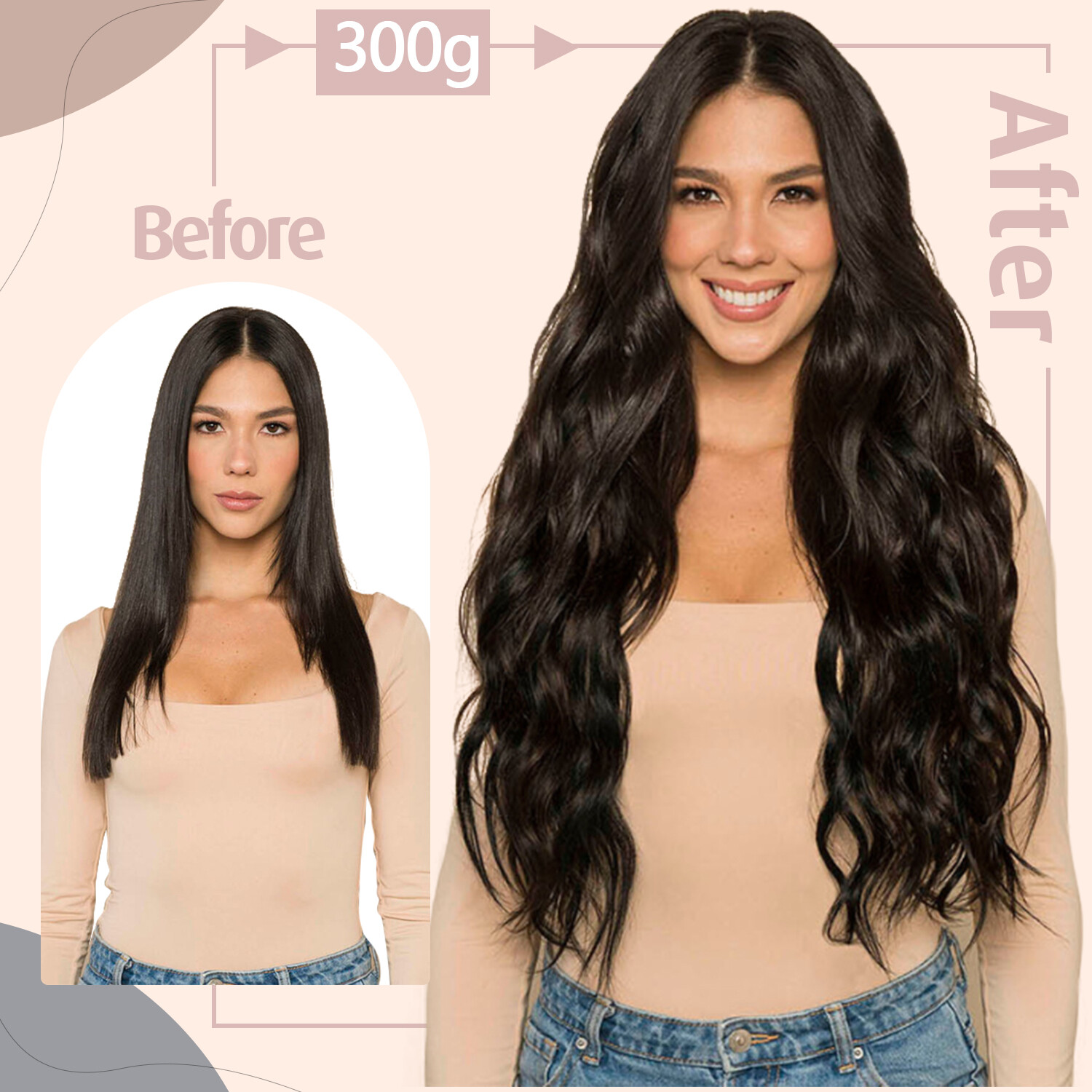 CLEARANCE Nano Ring 100% Remy Human Hair Extensions Loop Micro Beads Thick 50PCS