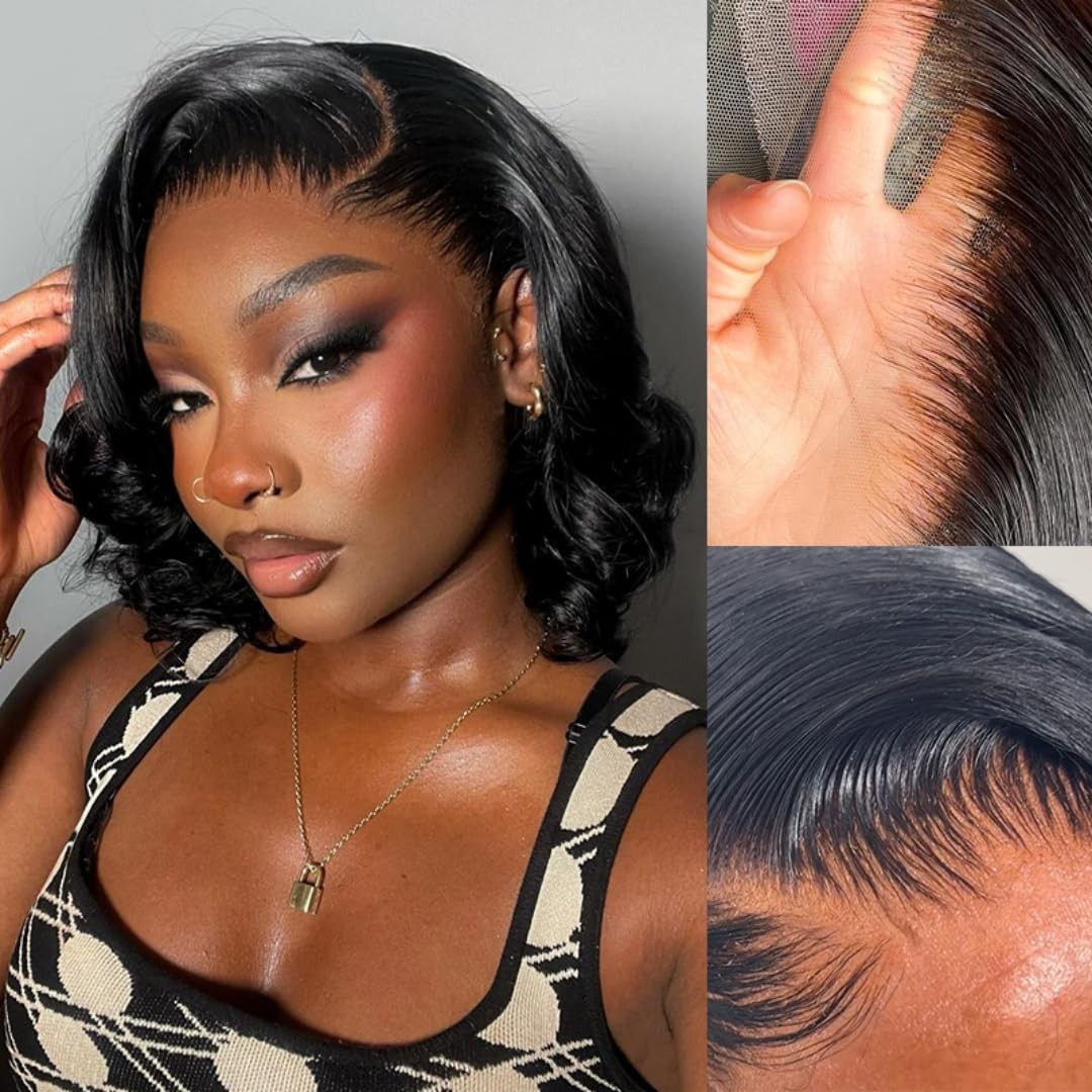 West Kiss Glueless Short Bob Wig Ready To Wear 5X7 Closure Bob Wig Pre Cut Pre