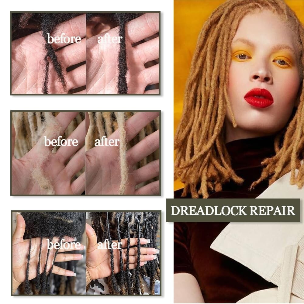 4 PACK 8 Inch Afro Kinky Bulk Human Hair #4 Dreadlock Extensions Repair Locs