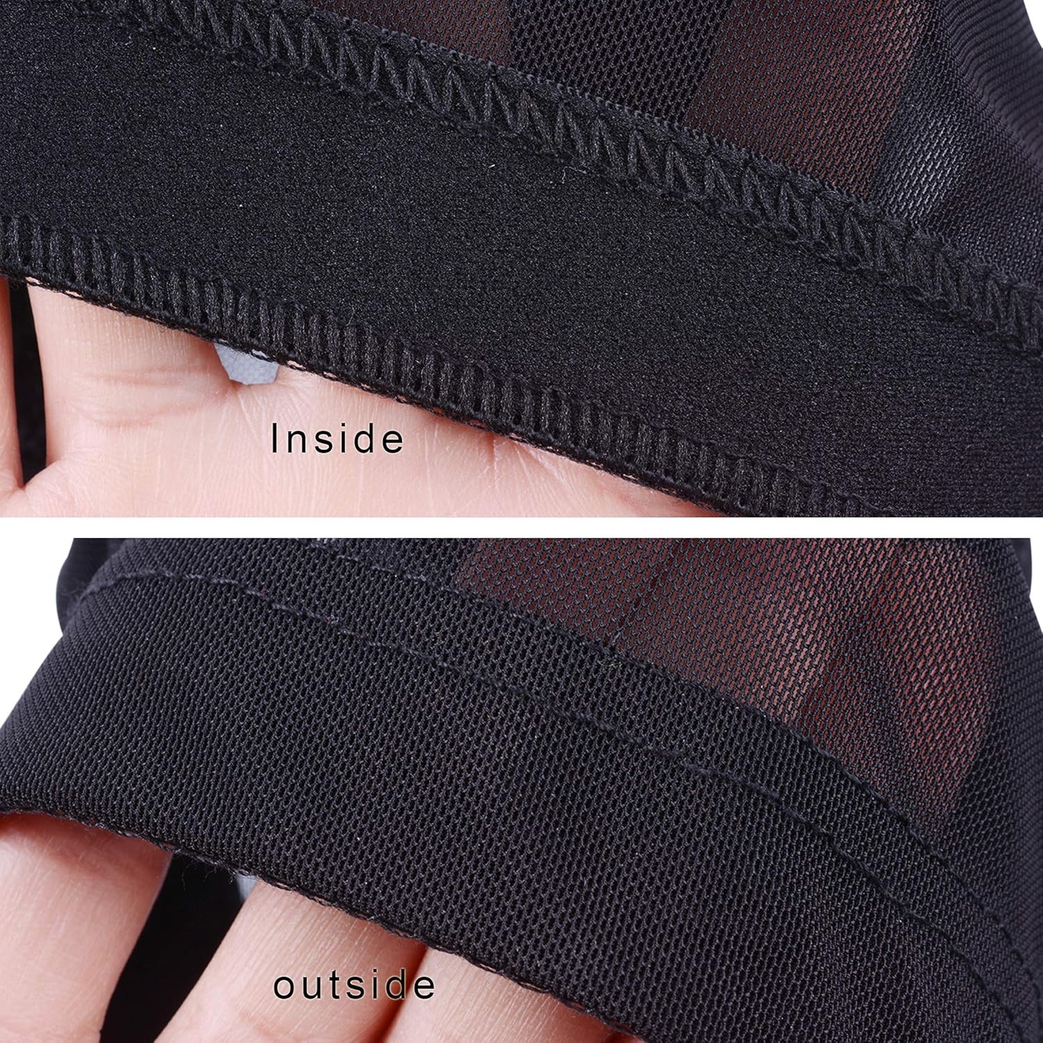 YANTAISIYU 2 PCS/Lot Black Mesh Cap Wig Small (2 Count), 2 pcs cap
