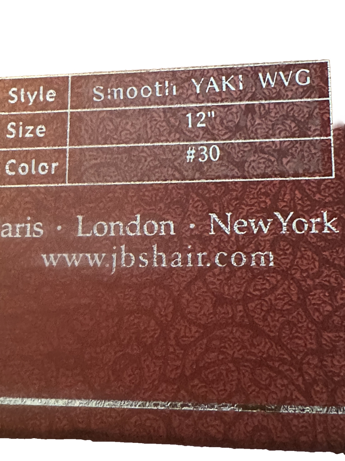 Remi Hair: World’s Finest Human Hair, 12-inch Smooth YAKI Weaving in Color #30.