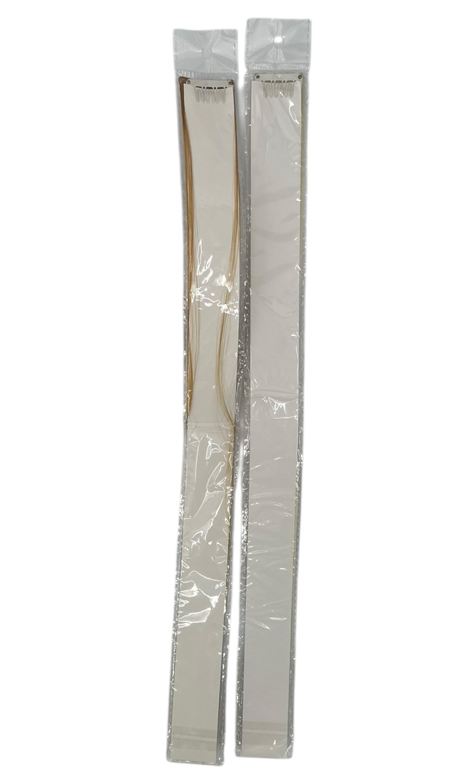 2 Clip-In Straight Hair Extensions 18” Blonde & Auburn New Sealed Pack 1” Wide