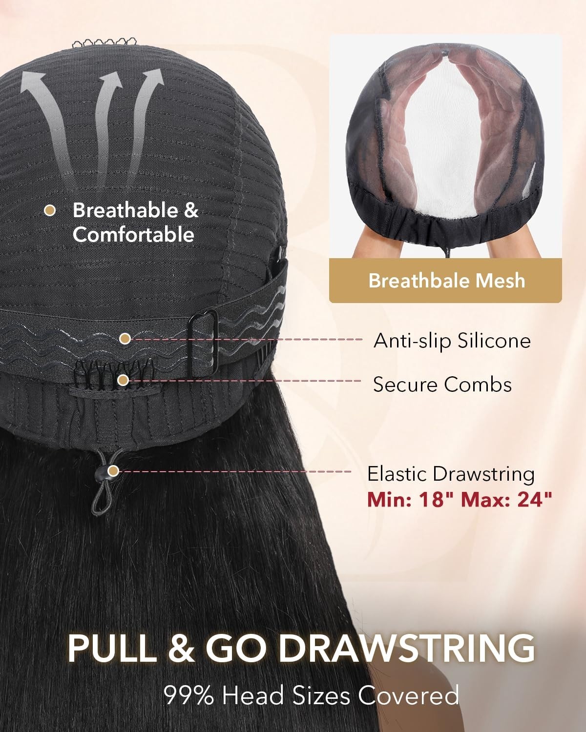 13×6 Burmese Curly Glueless Human Hair Wig, 210 Density, Pre-Plucked Lace Front,