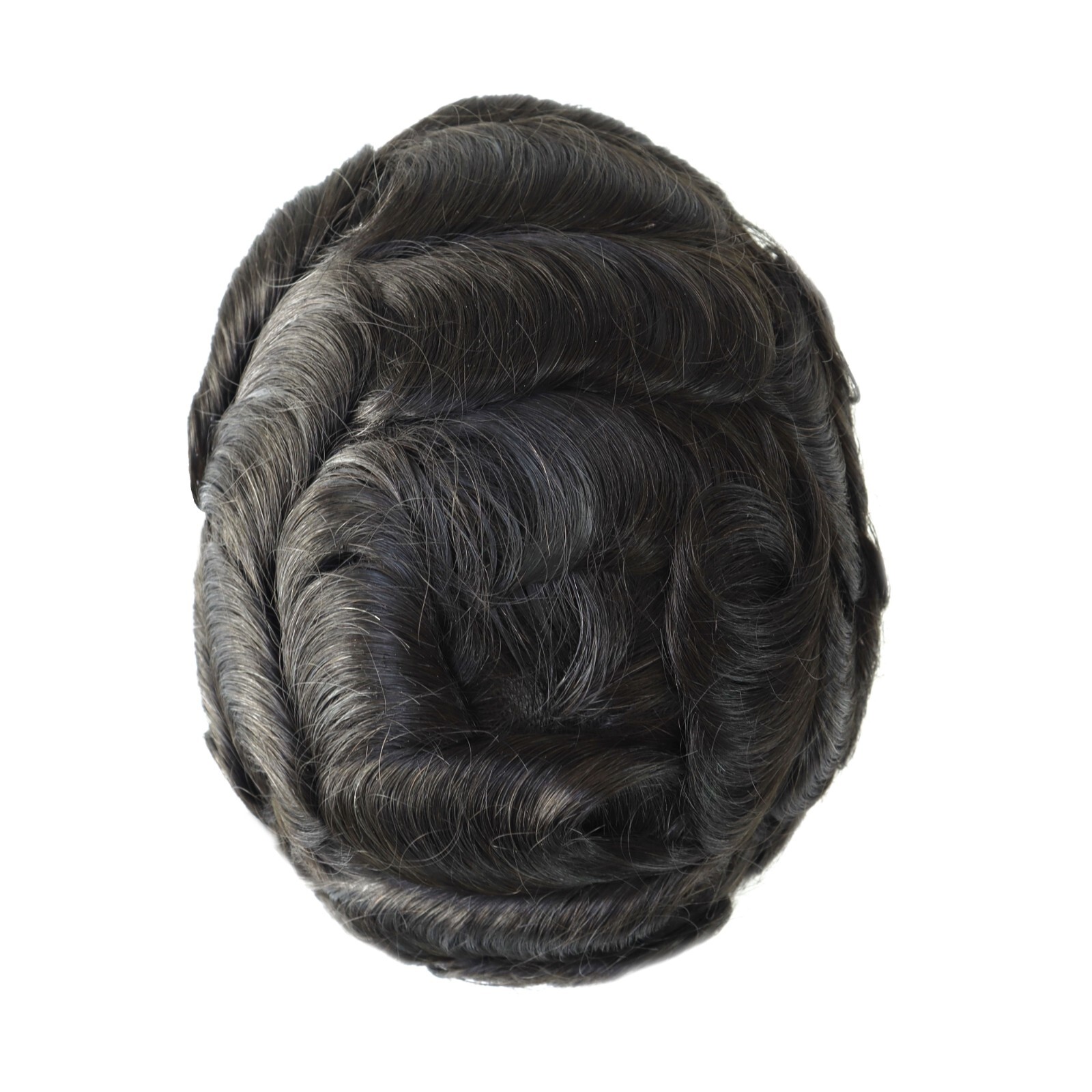 Toupee Men Human Hair Super Thin Skin V Men Toupee Human Hairpieces Wig Gents OS