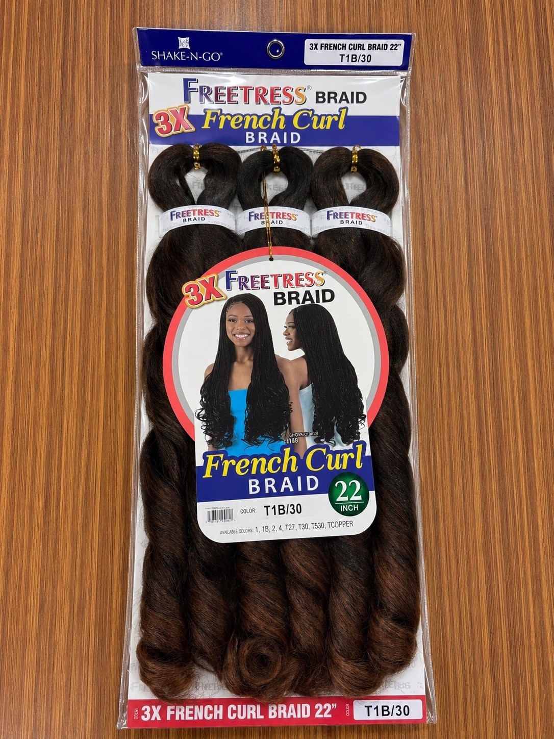 Freetress 3X French Curl 22 in Synthetic Curly Braid Hair Extension