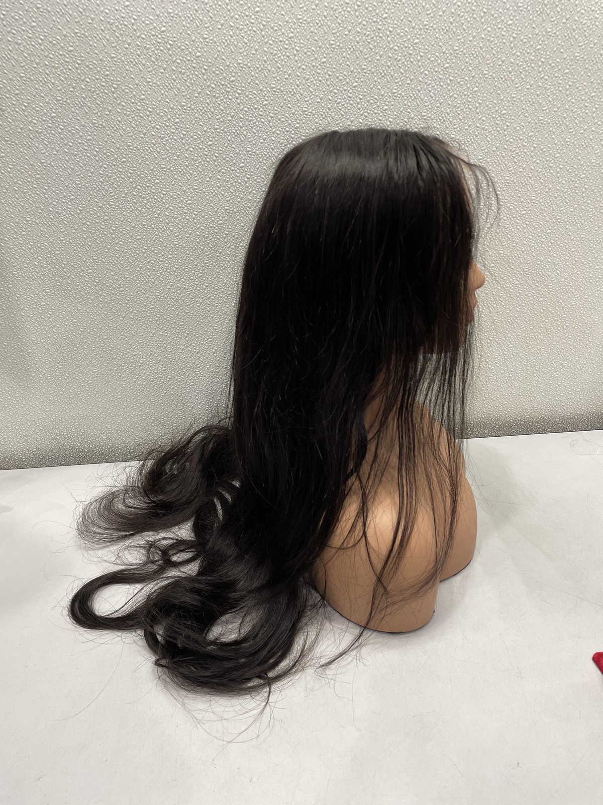 Wowangel Natural Black Human Hair 250% Density Lace Front Wig, 30″