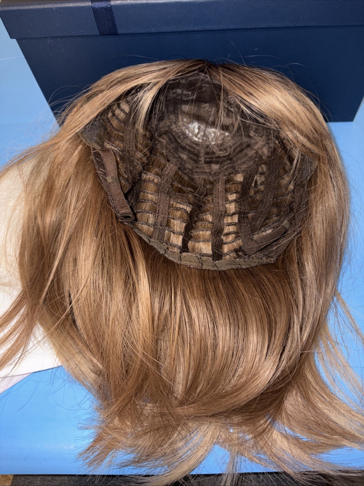 Royal Luxury Wig, Real Hair Mixed Blonde