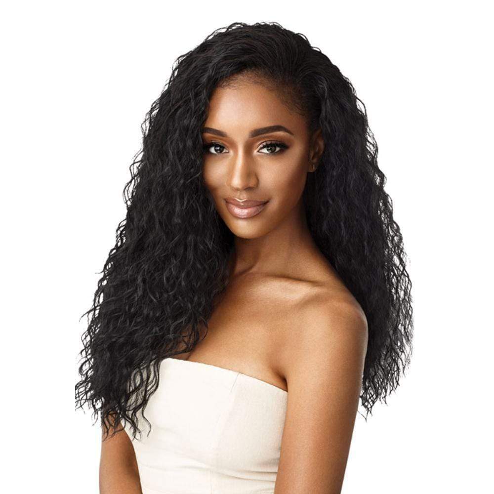 OUTRE QUICK WEAVE WET & WAVY HALF WIG BEACH CURL 24″